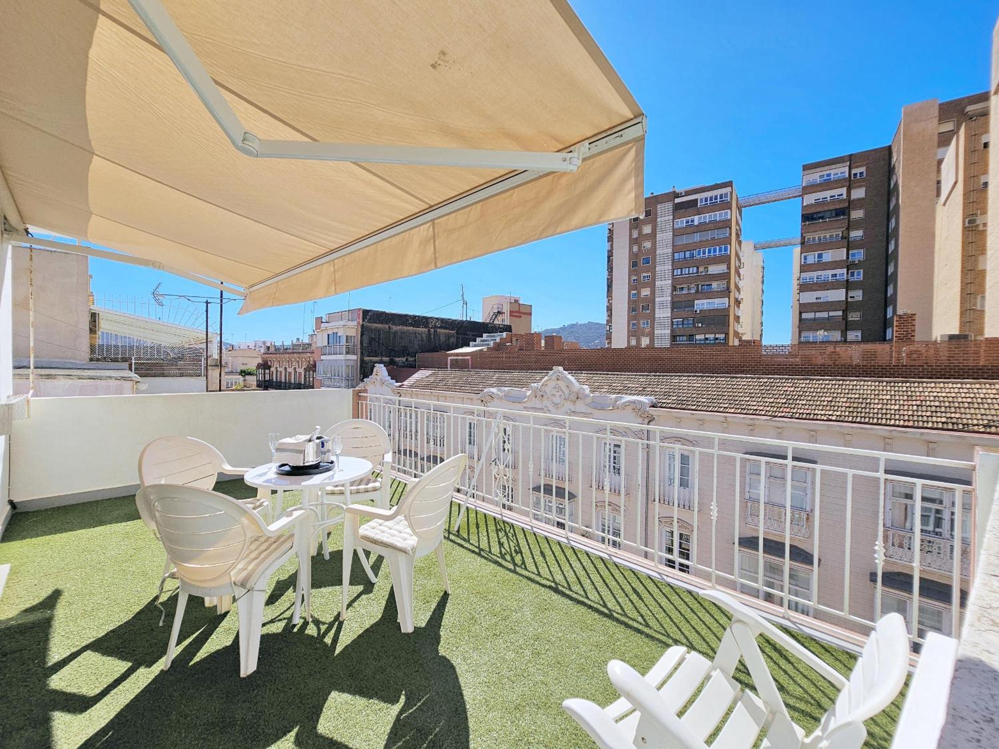 Apartamento Atico A Cartagena Centro Historico Parking Exterior foto